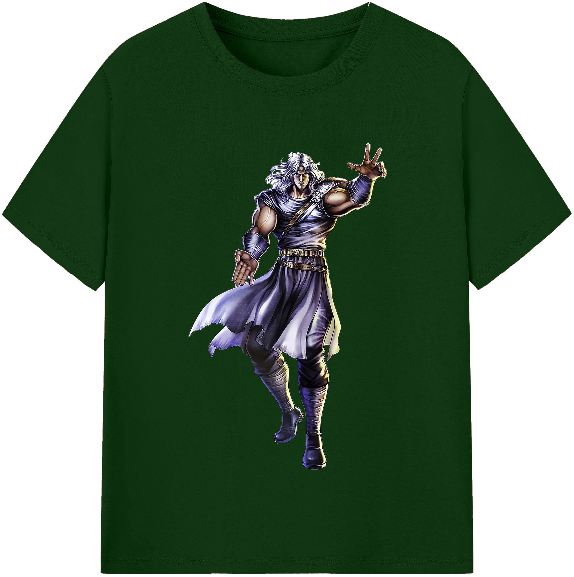 （画像用） 北斗の拳 Fist of the North Star 綿100％半袖Tシャツ（フロントプリント）